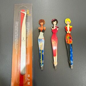 Colorful Fashion Design Tweezers Set